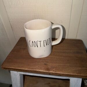 Rae Dunn White 'I Can't Even' Mug